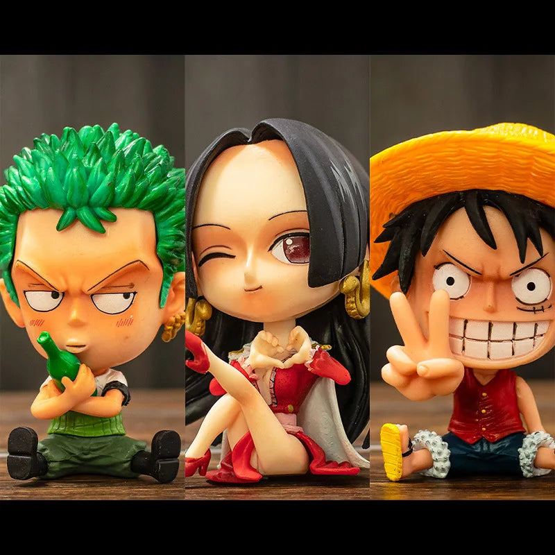 9CM Q Luffy Zoro Nami Anime One Piece Peripheral Sanji Robin Boa Hancock Ace Action Figure Toys Collection PVC Model Doll Gifts 9CM Q Luffy Zoro Nami Anime One Piece Peripheral Sanji Robin Boa Hancock Ace Action Figure Toys Collection PVC Model Doll Gifts